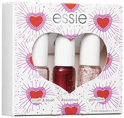 Essie Cofre San Valentin esmalte Crush & Blush, Galatine y #Essielove -