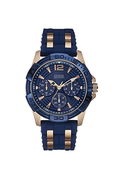 Moda Guess W0366G4 - Reloj de pulsera para hombre, color azul