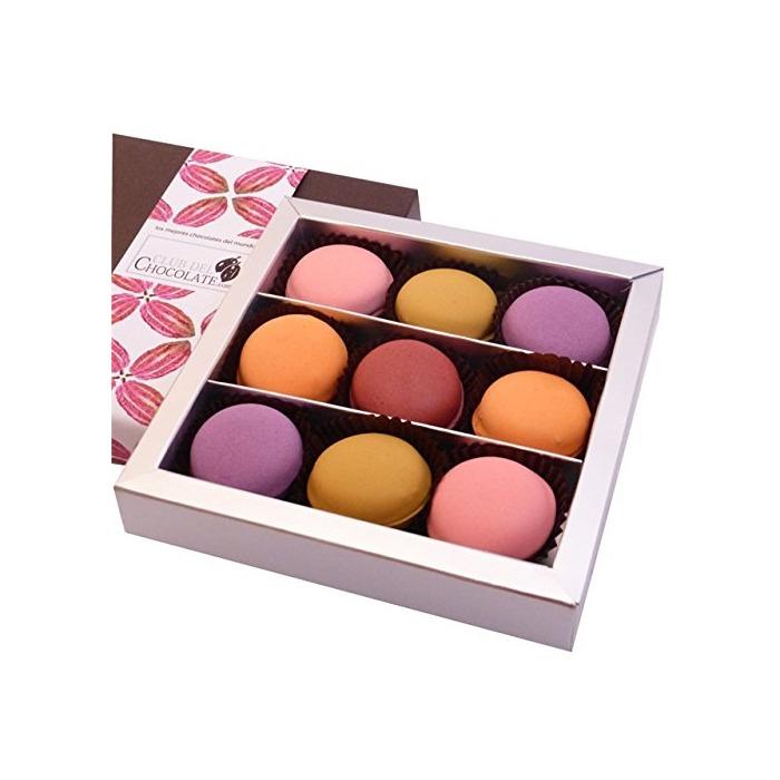 Productos Caja 9 BOMBONES MACARÓN Chocolate