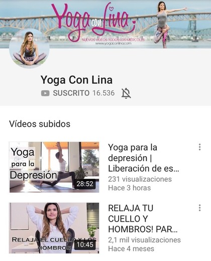 Yoga Con Lina - YouTube