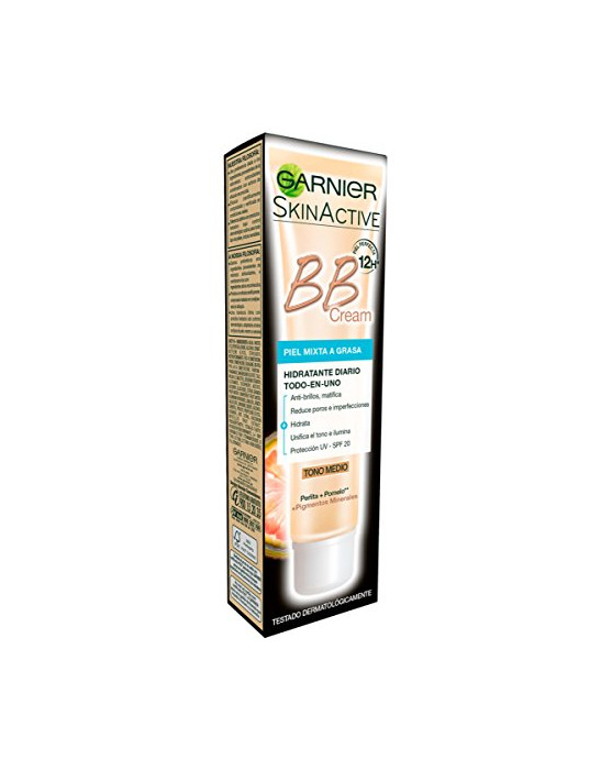 Social Garnier Skin Active BB Cream Matificante Crema Correctora y Anti Imperfecciones para