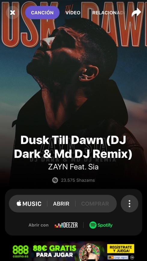 Canción Dusk Till Dawn (feat. Sia) - Radio Edit