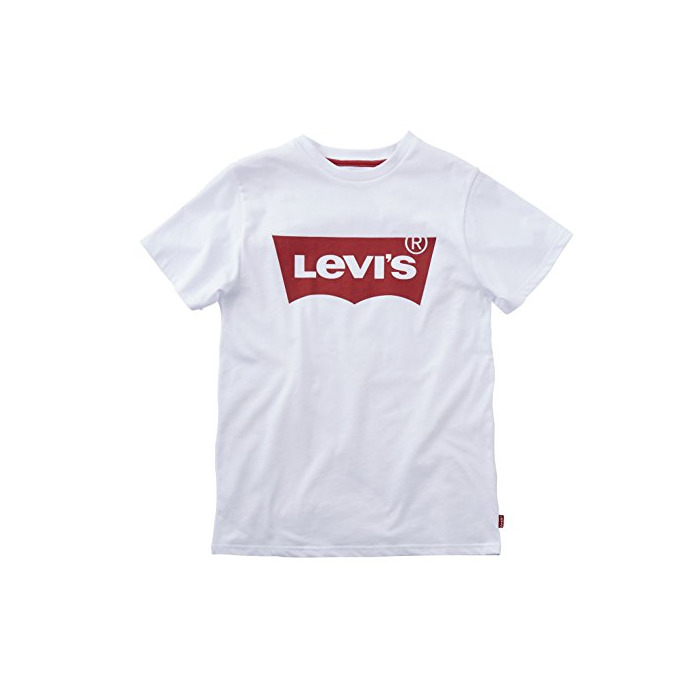 Fashion Levi's kids Short Sleeves Batwin T-Shirt, Camiseta para Niños, Blanco