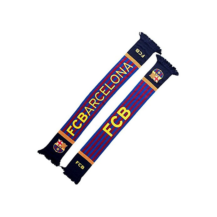 Social BUFANDA OFICIAL FC BARCELON DOBLE 2 CARAS TUBULAR BLAUGRANA 150X18CM