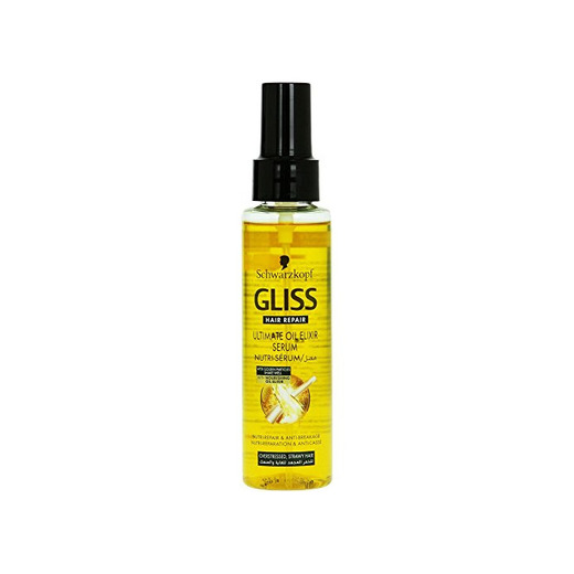 Schwarzkopf Gliss Hair Repair Ultimate Oil Elixir Serum for Overstressed Hair 100
