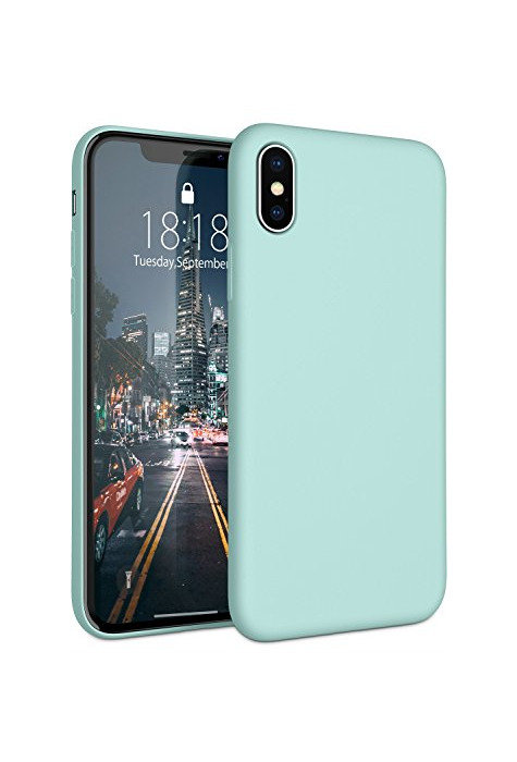 Social Fuleadture Funda iPhone X, Slim Líquido de Silicona Gel Carcasa Alta Calidad