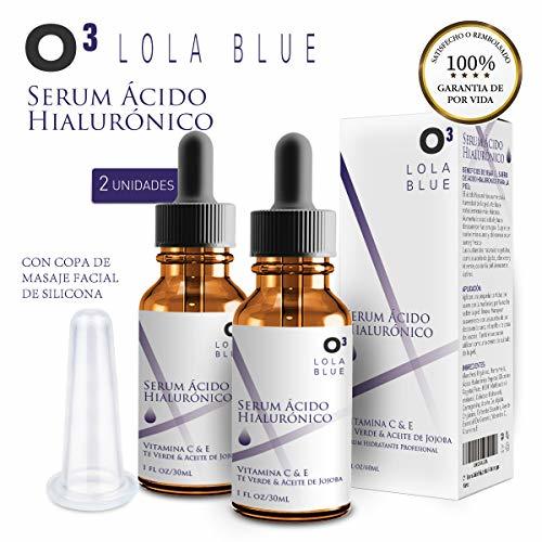 Beauty O³ Serum Acido Hialuronico Puro 2×30 ml Lola Pink Con Copa Masaje