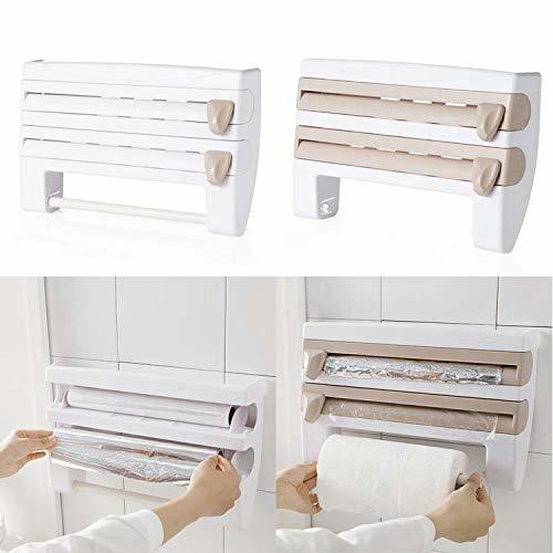 Products FairytaleMM Multifuncional Kitchen Cling Film Sauce Bottle Tissue Storage Rack Sanitario Papel