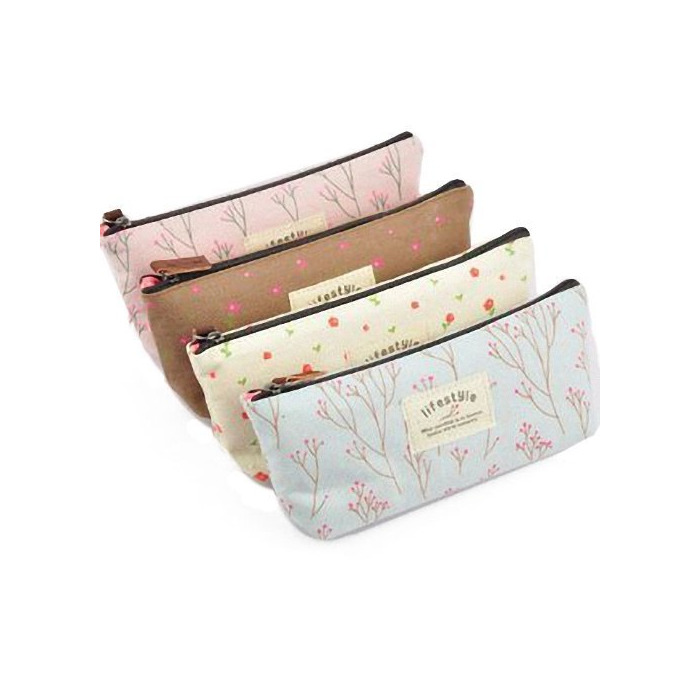 HmgSea Pastorable Canvas Pen Bag Pencil Case