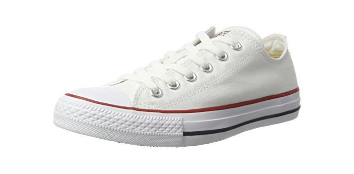 Fashion Converse Chuck Taylor All Star Ox, Zapatillas de Tela Unisex Adulto, Blanco