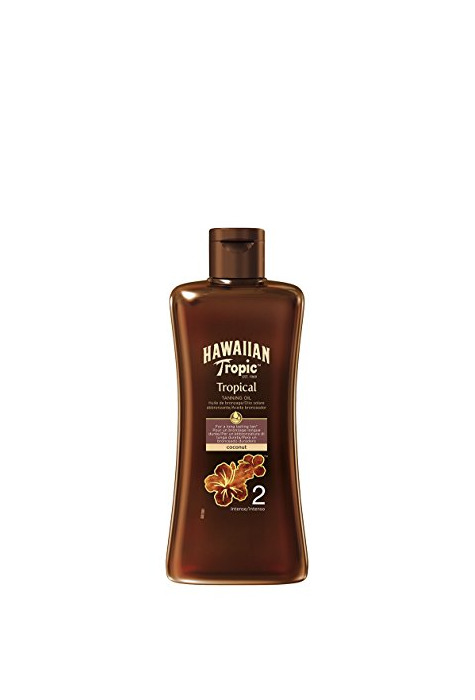 Social Hawaiian Tropic Aceite Solar - Aceite bronceador con protección SPF 2