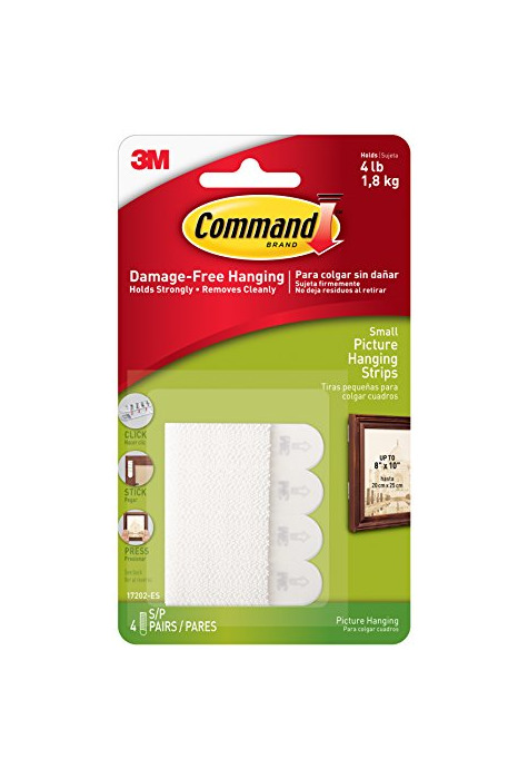 Productos 3M Command 17202 - Bandas adhesivas para colgar en la pared