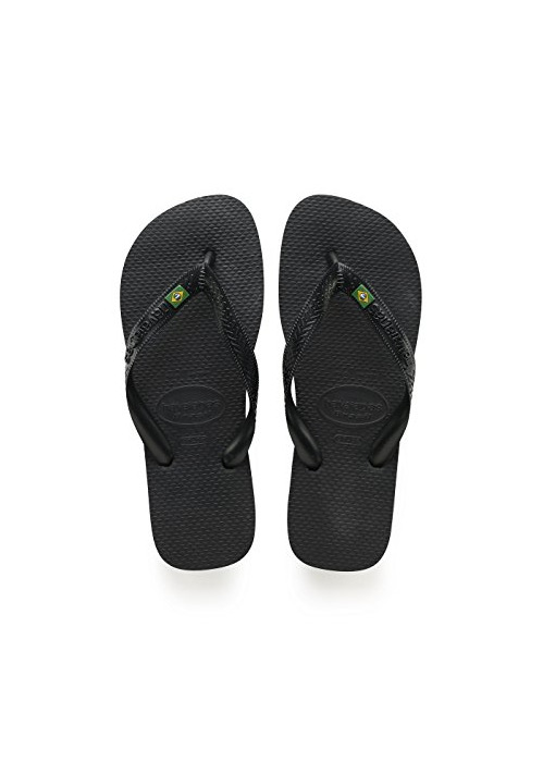 Fashion Havaianas Brasil, Chanclas Unisex adulto, Negro