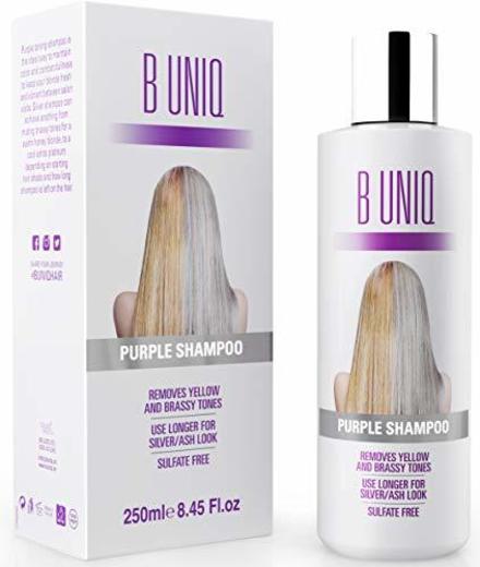 B Uniq - Champú matizador con pigmentos violetas para conseguir tonos plateados