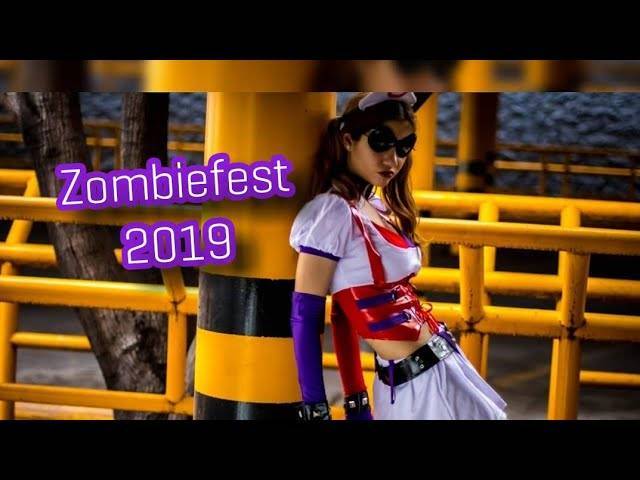 Social Redmich- me atacaron unos zombies y cosplay de #harleyquiin