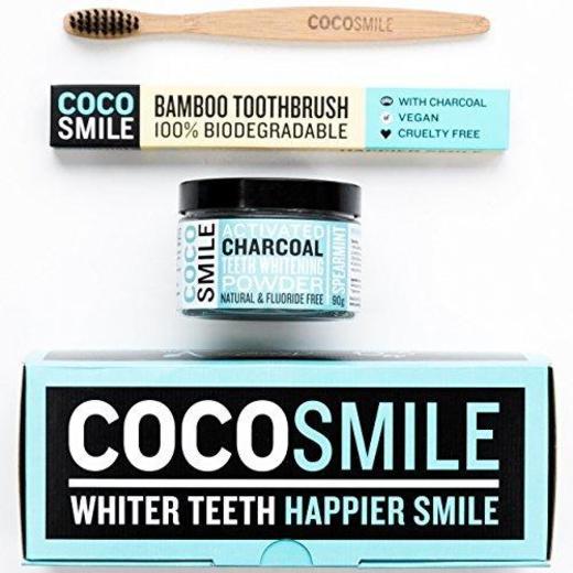 Polvo de carbón activado para blanqueamiento dental, de Coco Smile
