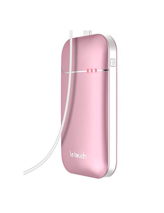 Producto Letouch batería calentador de manos 7800 mAh Banco de la energía, calefacción eléctrica calentador de manos reutilizables, a doble cara portátil USB Batería externa Cargador Funda para invierno gran regalo para mujer