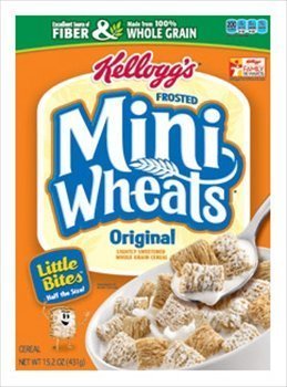 Lugar Kellogg's, Frosted Mini Wheats, Little Bites, Original, 15.2oz Box