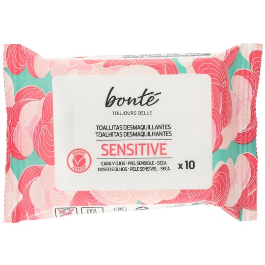 BONTE toallitas desmaquillantes para pieles sensibles envase 30 uds