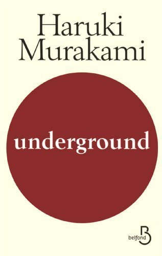 Book Underground de Murakami. Haruki