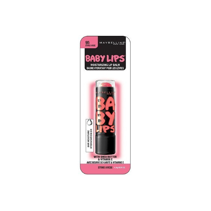 Belleza Maybelline Baby Lips Electro Lip Balm, Strike a Rose de 0.15 oz