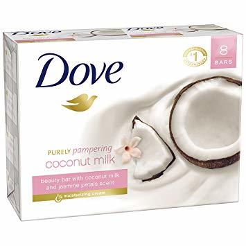 Productos Dove moisturizing coconut 