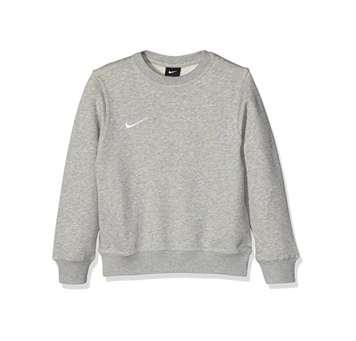 Fitness Nike Yth Team Club Crew - Sudadera para niño, Gris