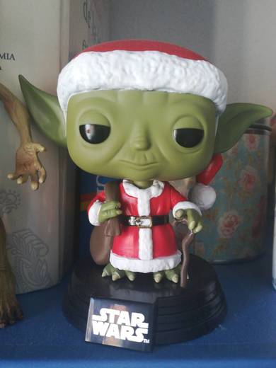 Funko – Pop.Color Star Wars Color Holiday Santa Yoda