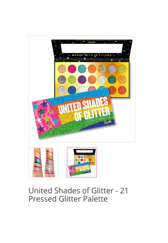 Productos United Shades of Glitter 21 Pressed Glitter Palette