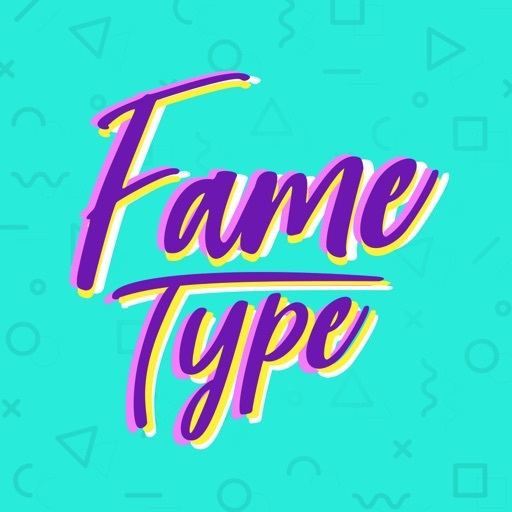 Fame Type - texto en la foto