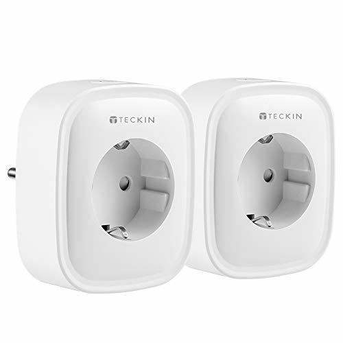 Social Enchufe Inteligente Wifi, Teckin Inalámbrico Smart Mini Monitor de Energía del Zócalo