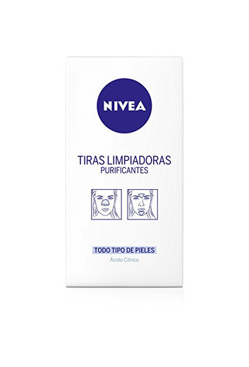 Nivea - Tiras limpiadoras purificantes zona T para cara y rostro