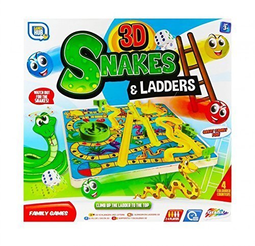 Productos 3d Snakes and Escaleras infantil juego de Mesa Tradicional Familia Juguete 3+