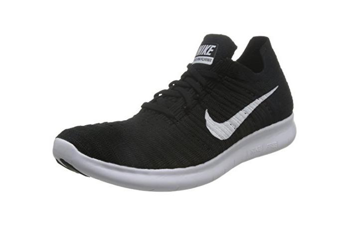 Moda Nike Free RN Flyknit, Zapatillas de Running Hombre, Blanco (Black / White)