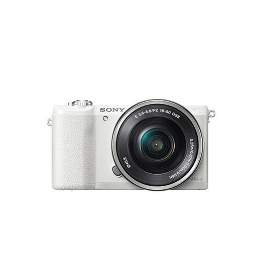 Sony ILCE-5100 - Cámara EVIL de 24.7 Mp ( pantalla 3", estabilizador óptico, vídeo Full HD ), color blanco