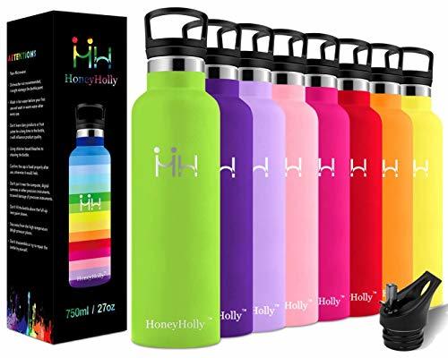 Fitness HoneyHolly Vacuum Insulated Stainless Steel Water Bottle