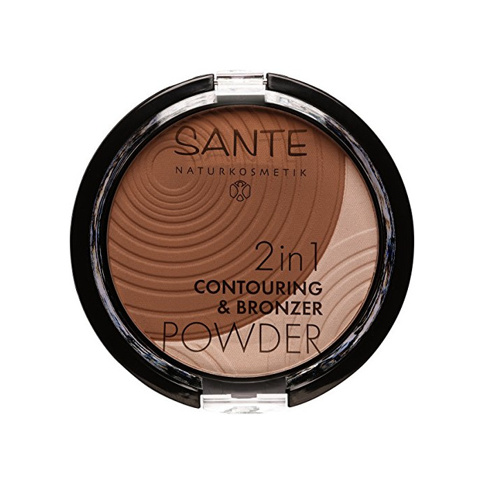 Belleza Sante Natural maquillaje 2 in1 contou Anillo & bronzer Powder Vegano, Bio Extracto de,