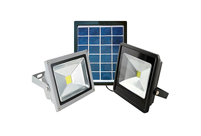 Products FG - Foco LED con panel solar para iluminación externa, con batería