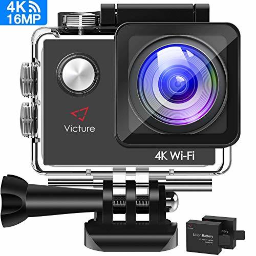 Electrónica Victure Camara Deportiva 4k WiFi 16MP Impermeable Cámara Acción Deporte Acuatica Agua