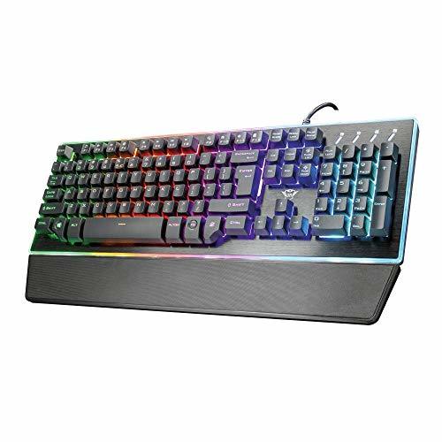 Electrónica Trust Gaming GXT 860 Thura - Teclado Gaming LED Semi mecánico