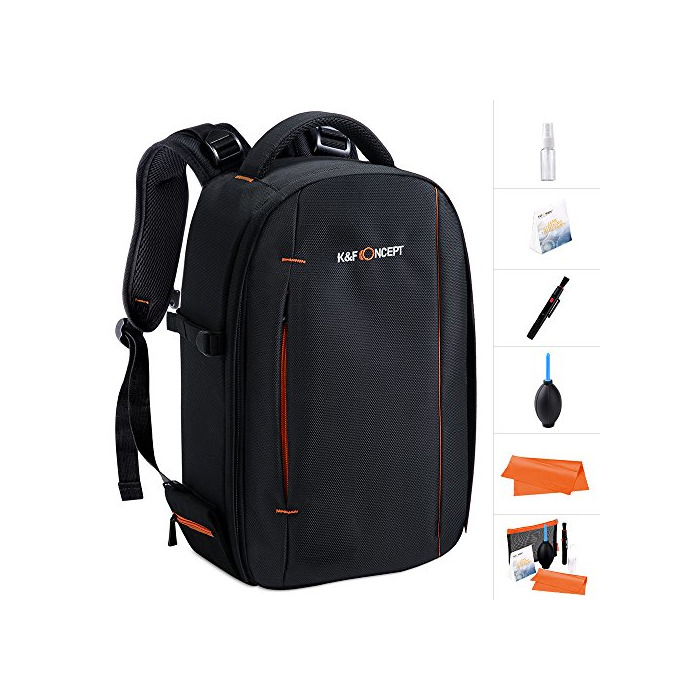 Electrónica K&F Concept - Mochila para Cámara Réflex y Ordenador Portátil 10-12”