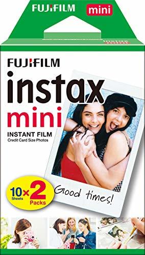 Electronic Fujifilm Instax Mini Brillo - Pack de 20 películas fotográficas instantáneas