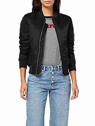 Fashion Urban Classics Ladies Light Bomber Jacket - Chaqueta Mujer, color Negro