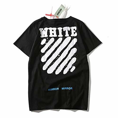 Moda mich Off OW White Fashion Brand Off Inkjet Graffiti Splash Ink Stripes