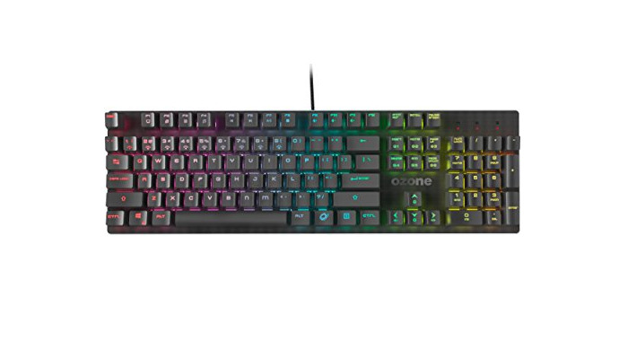 Electronics Ozone Gaming Gear Alliance - Teclado híbrido con iluminación