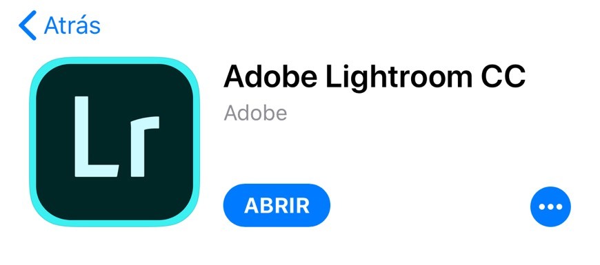 Aplicaciones Lightroom