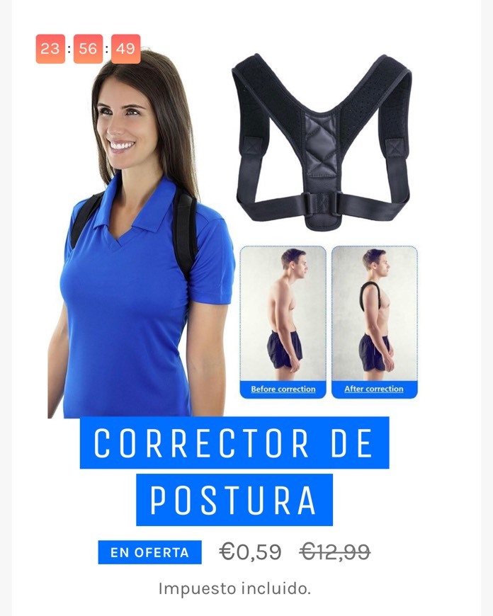 Fashion Corrector de postura 