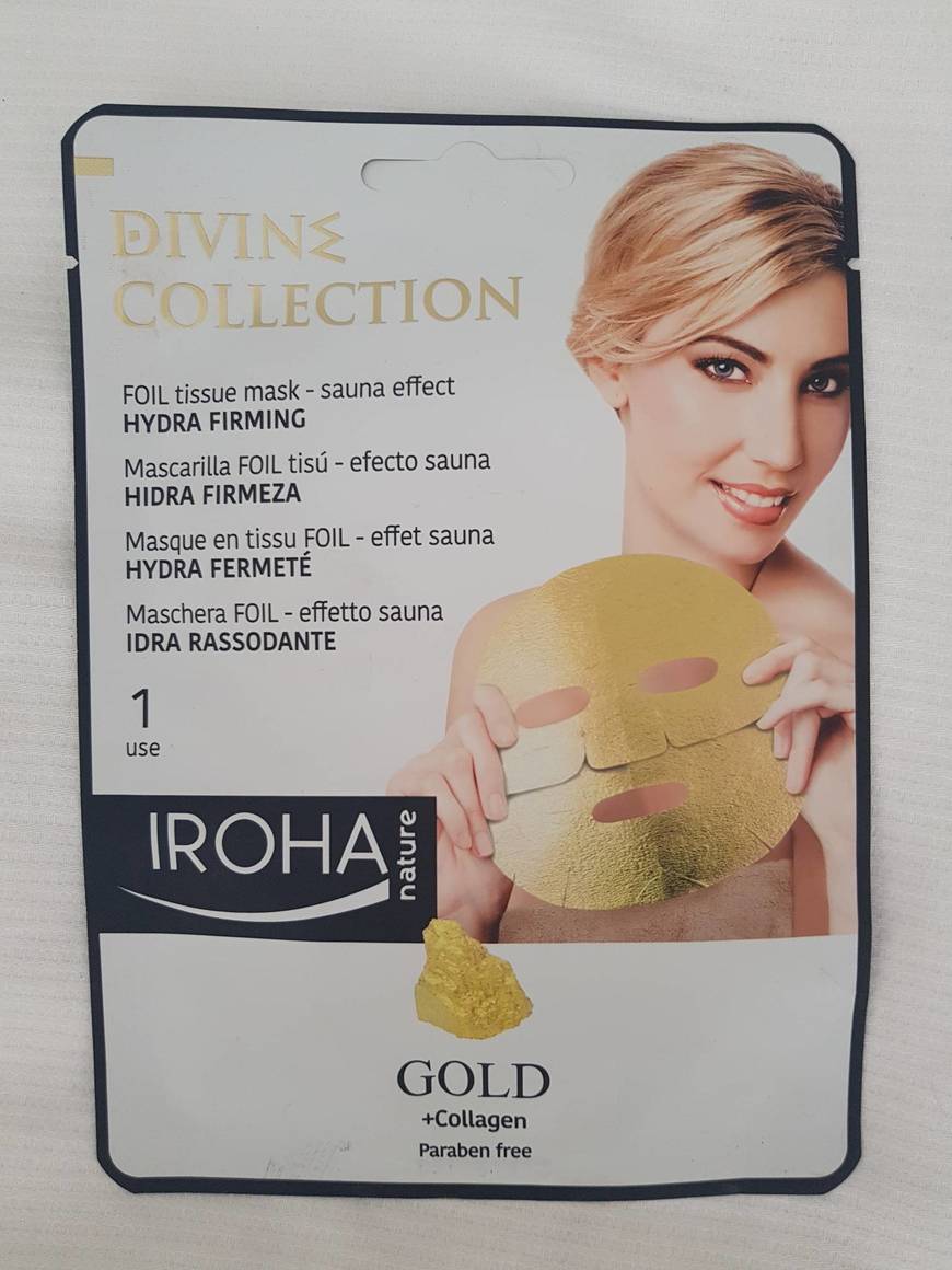 Fashion Mascarilla FOIL Hidra Firmeza - ORO - efecto sauna