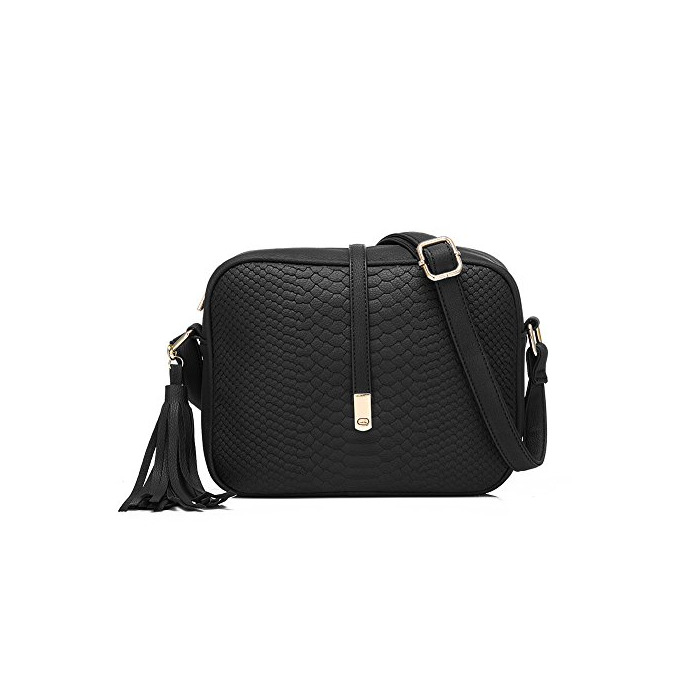 Social Realer Pequeño cuero Crossbody monederos y bolsos con correa para el hombro
