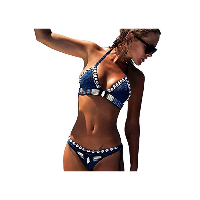 Bikini Trajes de baño Mujer, Manadlian Bohemio Ropa de playa Set de